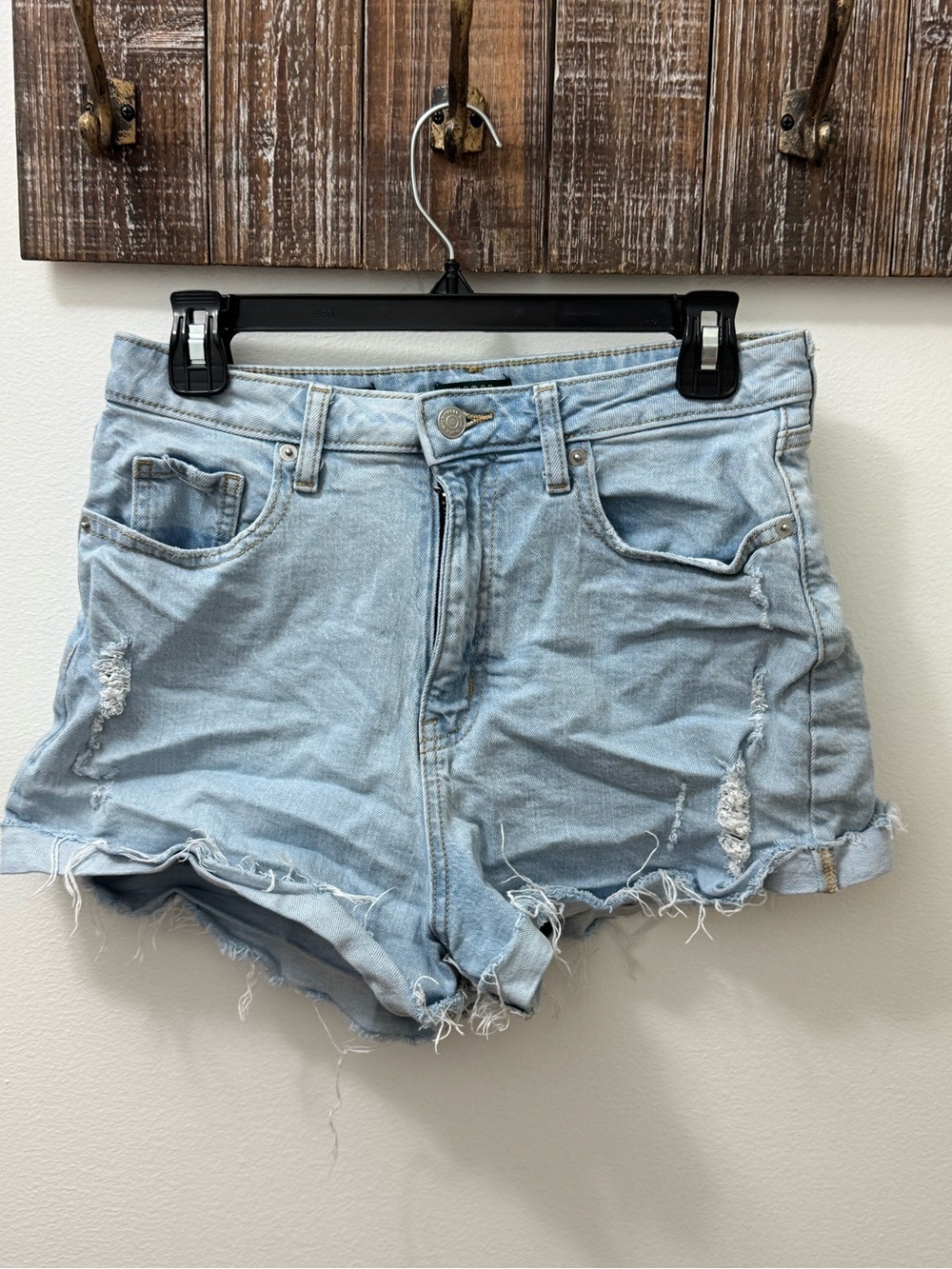 wild fable Light Wash Distressed Denim Shorts